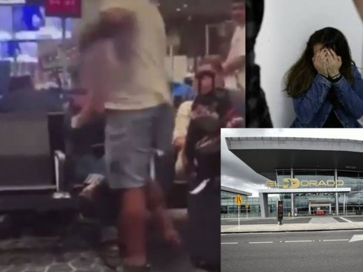 Video: Identificado responsable de golpear a una mujer en Aeropuerto El Dorado por no cederle puesto