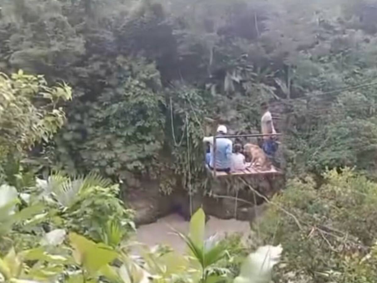 Hallan sin vida al niño que cayó a un río al intentar cruzar en garrucha a 40 m de altura en Dabeiba