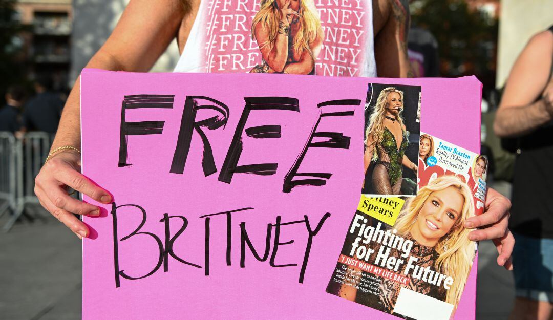 Manifestaciones a favor de Britney Spears.