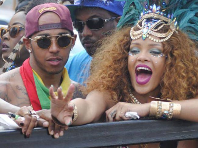 Rihanna y Lewis Hamilton