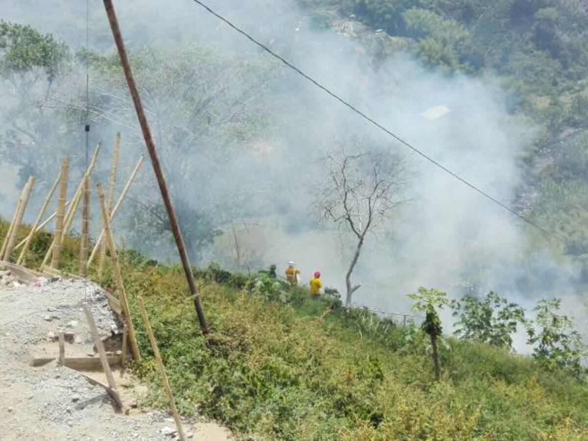 Incendio forestal en Armenia fue provocado por ciudadanos: bomberos
