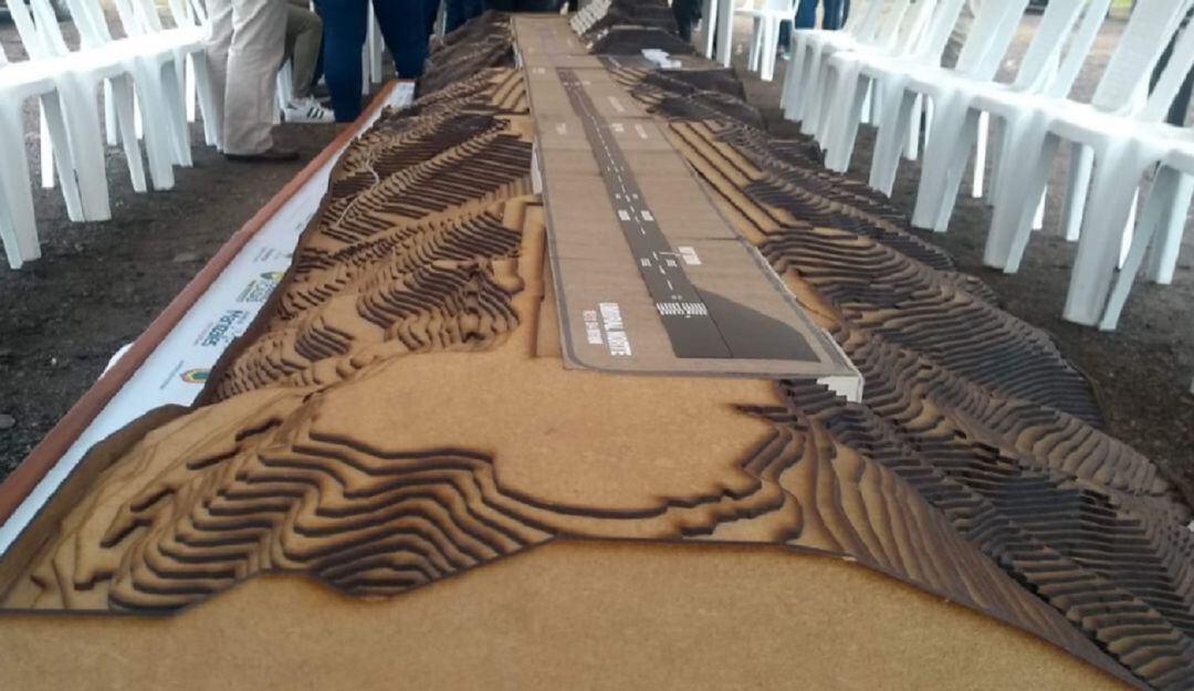 Maqueta de cómo quedaría el Aeropuerto del Café.
