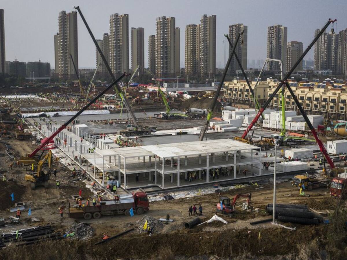 ¿Es posible construir un hospital en 10 días? Parece que China lo logrará