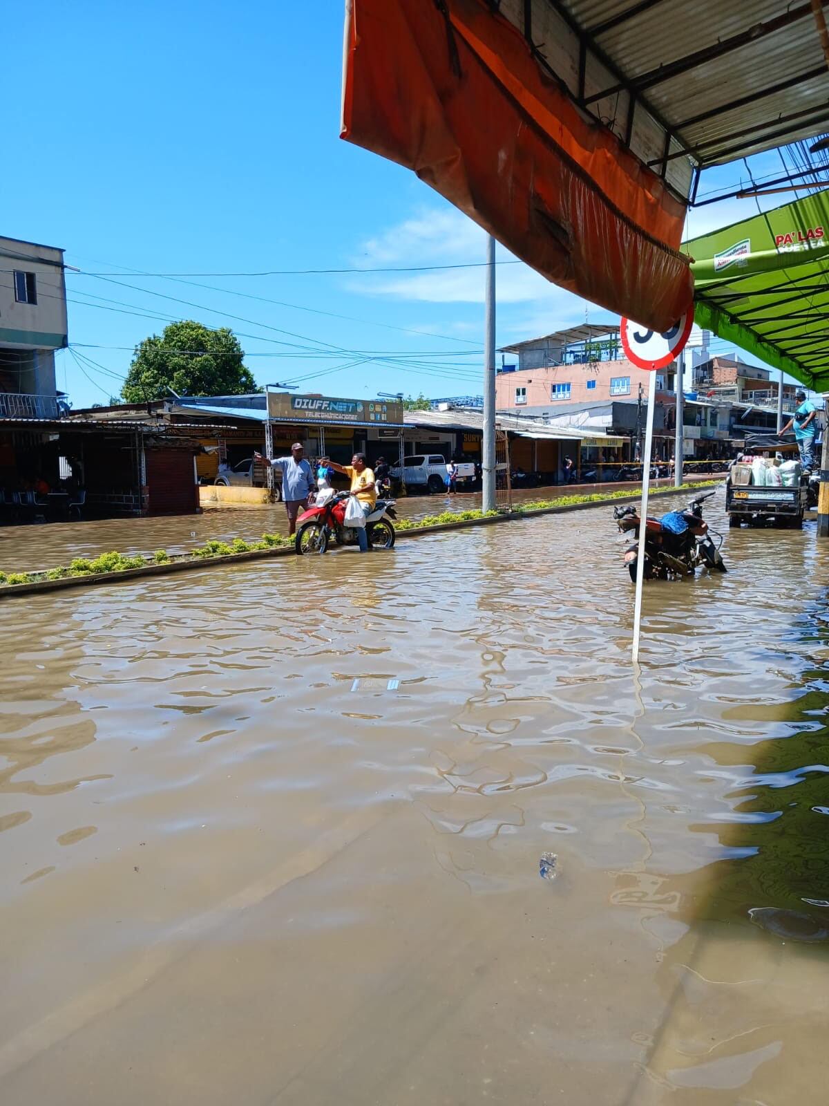 Inundaciones en El Bagre, Bajo Cauca antioqueño. Foto: Cortesía.