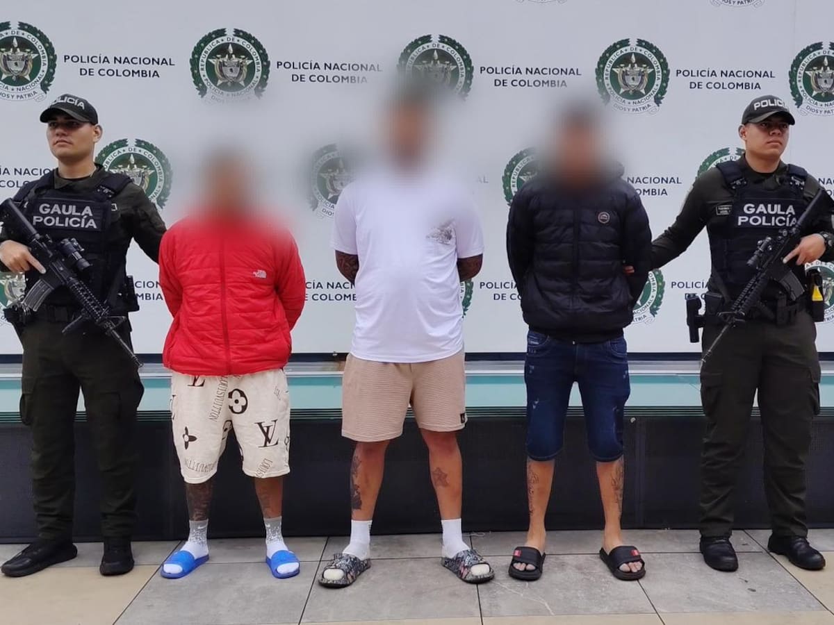Tres presuntos miembros de ‘El Hampa o Antitren’ van ya a prisión por extorsión y amenazas en Bogotá