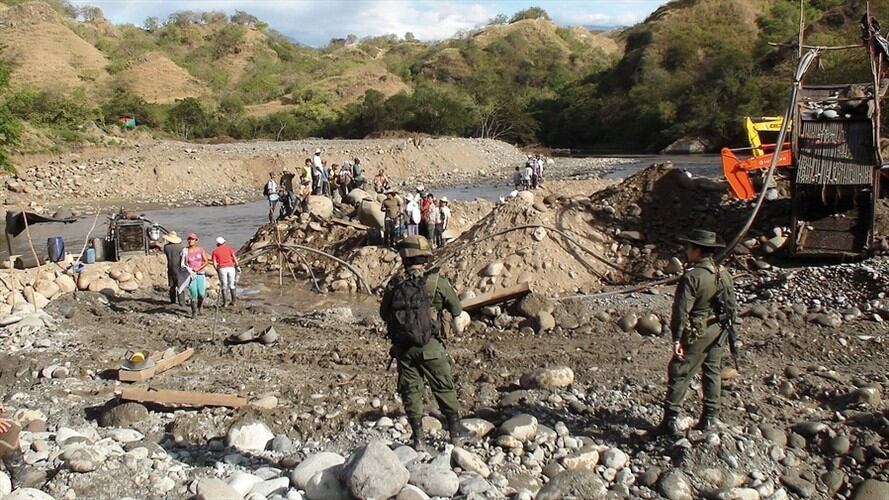 Cierran minas en las que se producían 30 kilos de oro diarios en Cauca.  / Imagen de referencia. Foto: Colprensa