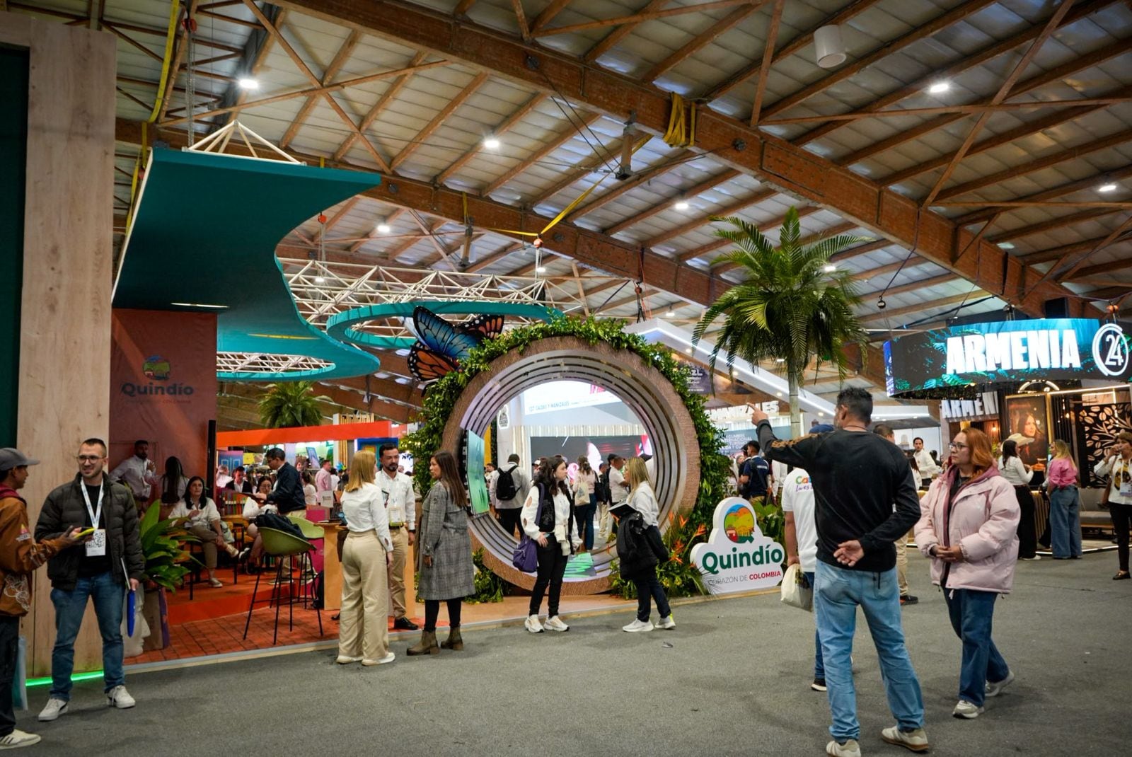 Armenia y Quindío presentes en la vitrina turística de Anato en Bogotá. Foto: Cortesía Gobernación del Quindío