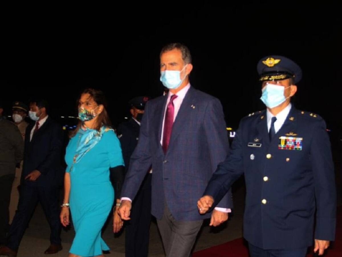 Rey Felipe VI de España ya está en Barranquilla
