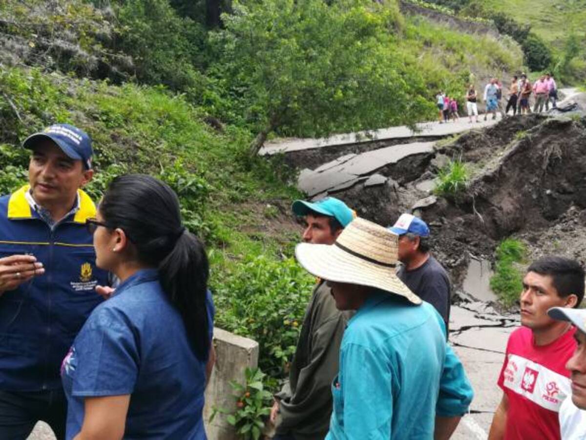 Se abrió la tierra en Enciso; hay varias familias damnificadas