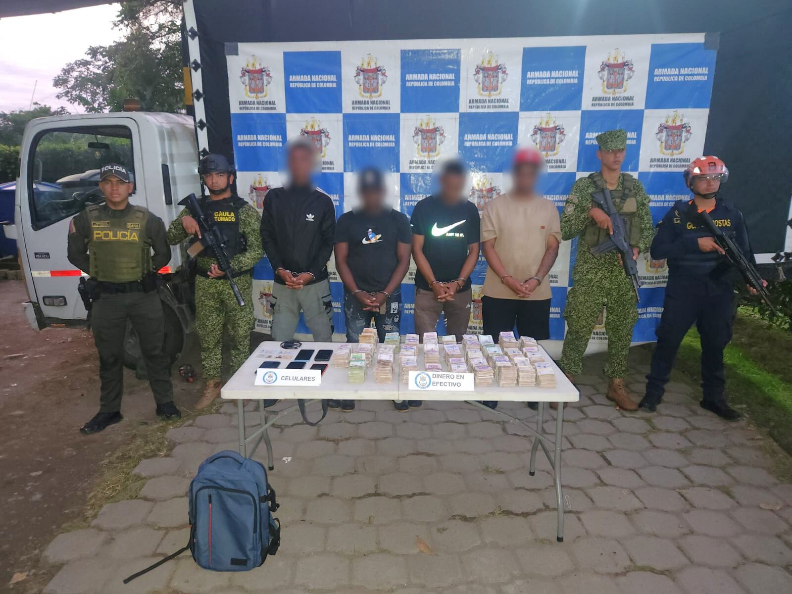 Incautación de droga Tumaco- Foto: Armada Nacional