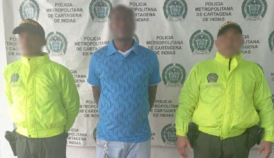 La detención se desarrolló en el municipio de Turbaco, Bolívar.