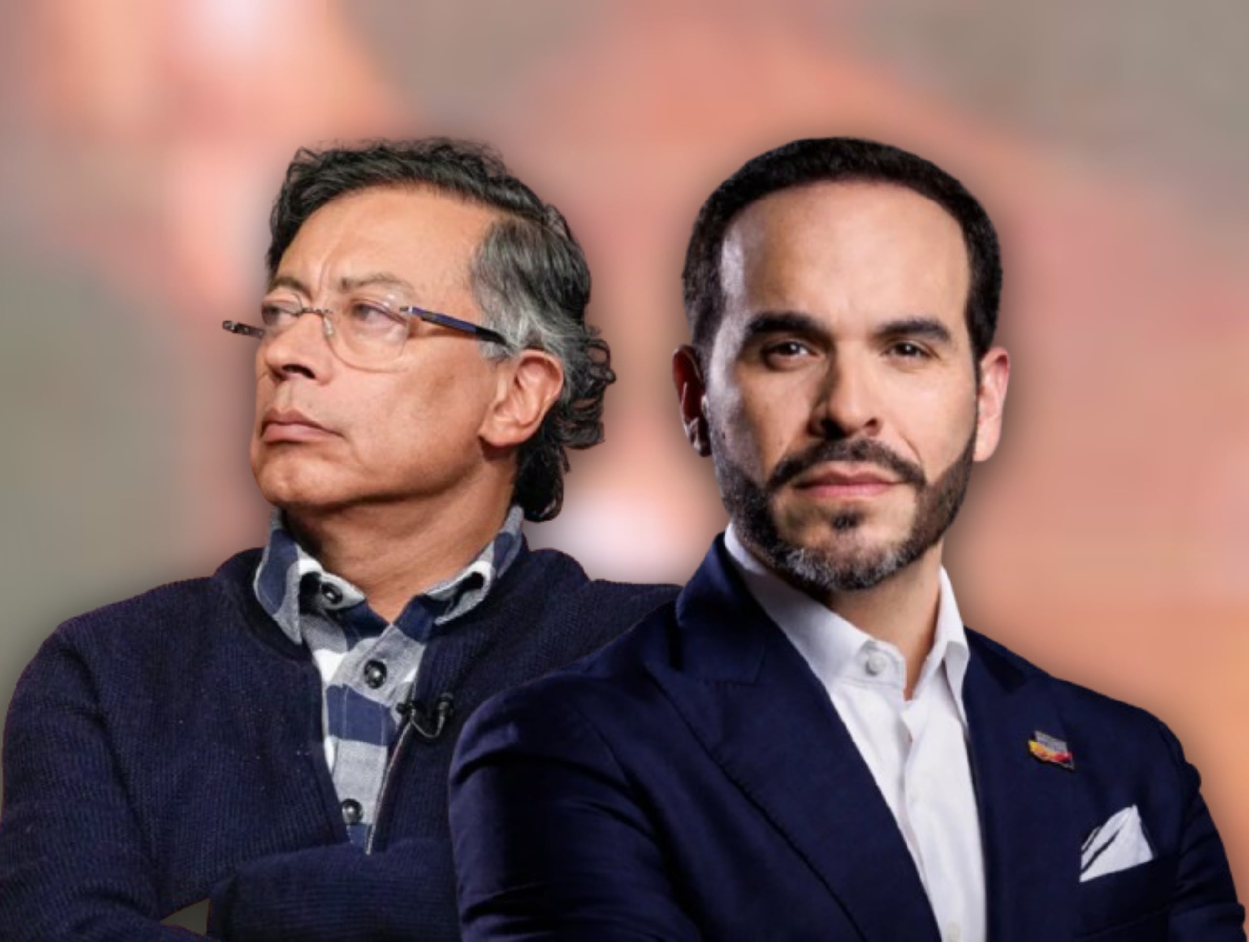 Gustavo Petro y Abelardo de la Espriella. Fotos: Suministradas.