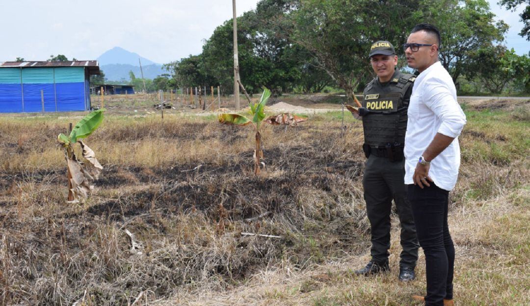 En el sitio se proyecta construir una estación de la Policía.