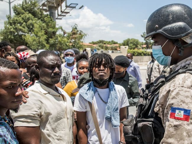 Militares en las calles de Haití 