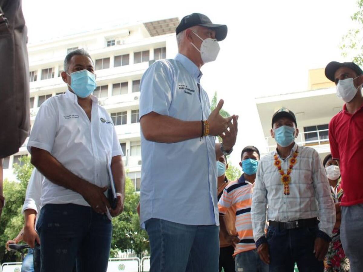 Ayuda humanitaria a comunidad indígena en protesta pacífica en Montería