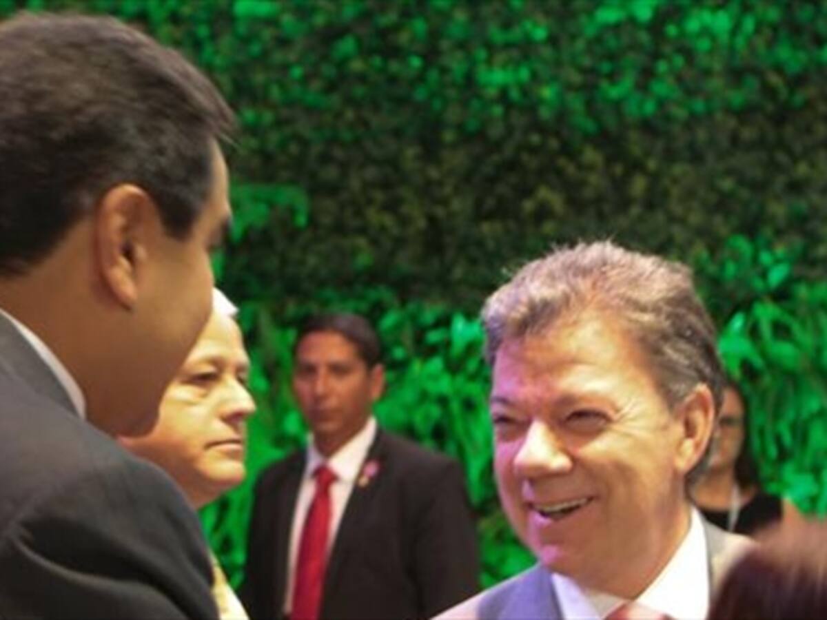 Primer encuentro Maduro - Santos tras incidente por visita de Pastrana