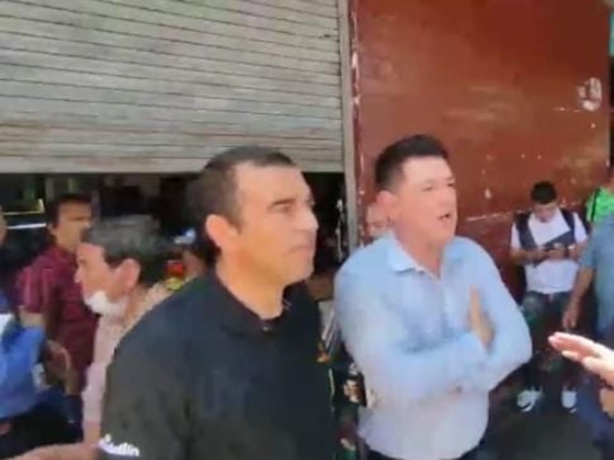 Equipo periodístico de Telemedellín fue agredido en medio de la marcha