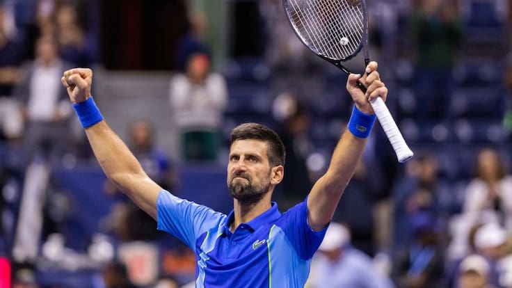 Novak Djokovic en el US Open 2023