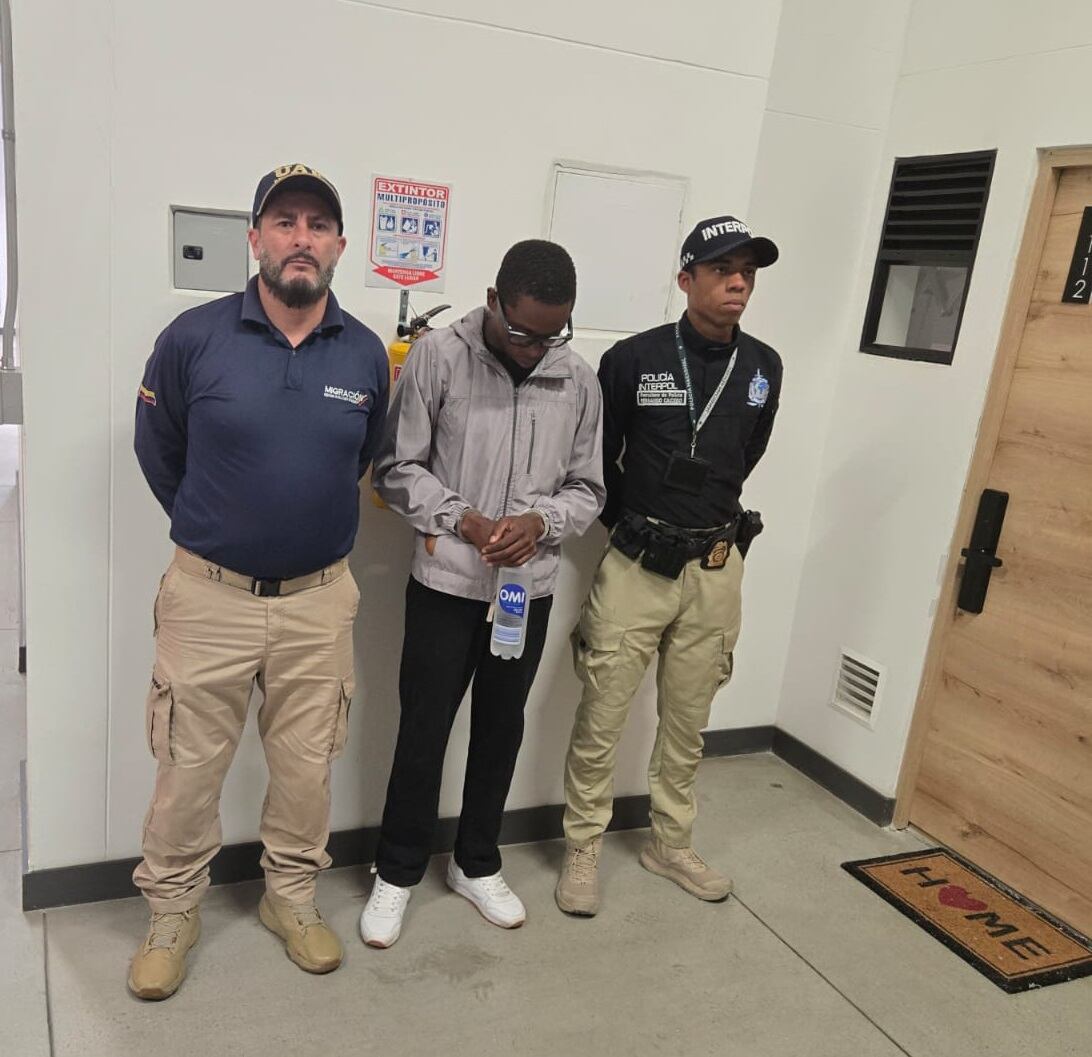 Guyanés capturado en Medellín: Foto Migración Colombia