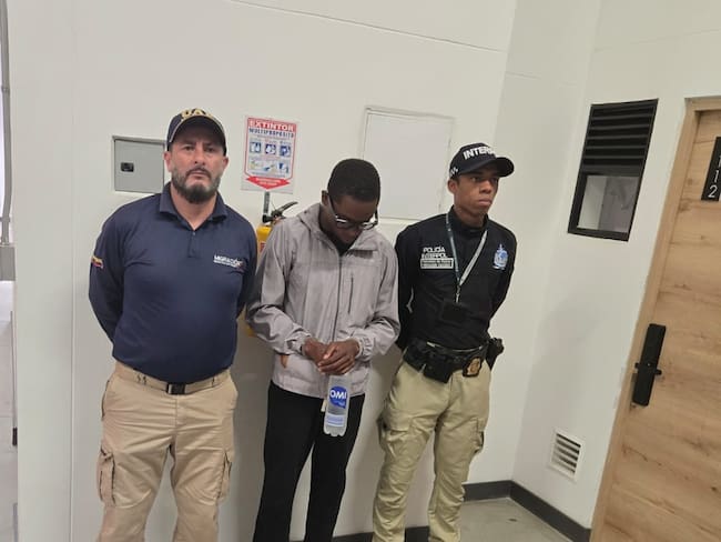 Guyanés capturado en Medellín: Foto Migración Colombia