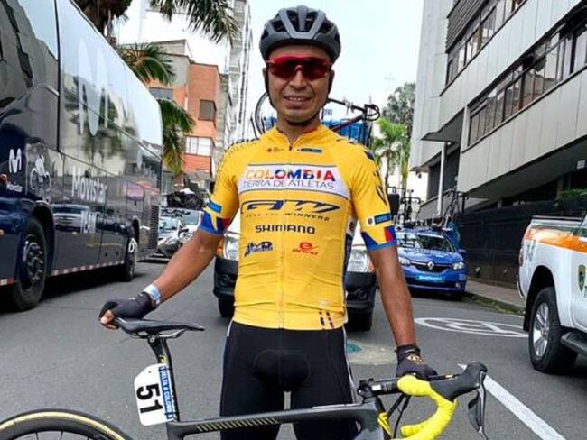 Darwin Atapuma, ganador de la octava etapa de la Vuelta a Colombia.