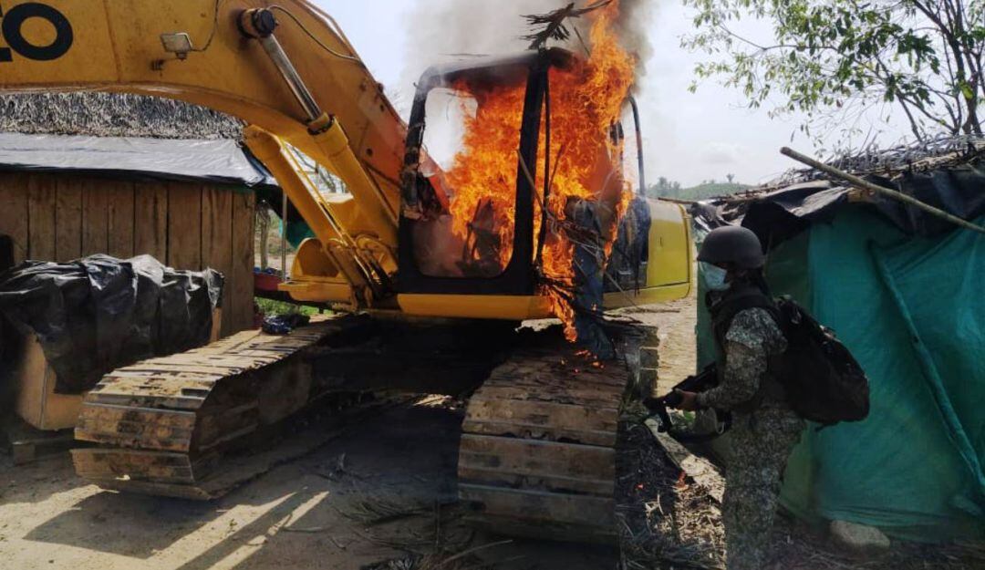 19 ciudadanos chinos capturados en campo de minería ilegal en Bolívar