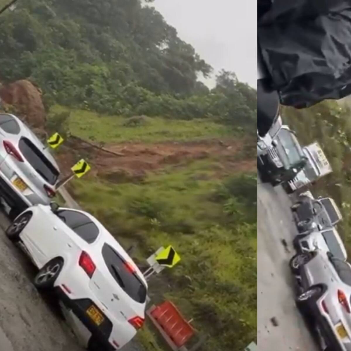 Video: Así fue el derrumbe en la vía Quibdó - Medellín que dejó a más de 20 personas fallecidas