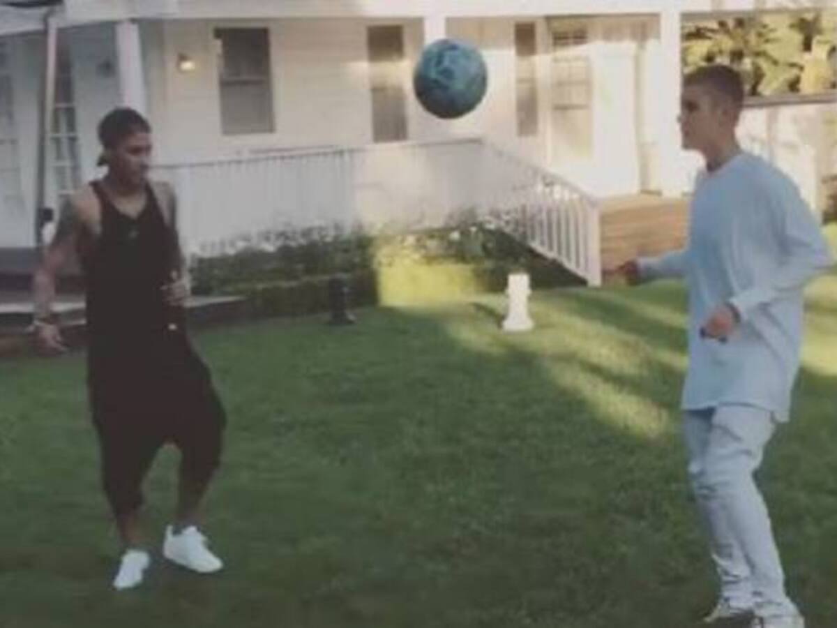 Justin Bieber le ‘coge el ritmo’ a Neymar