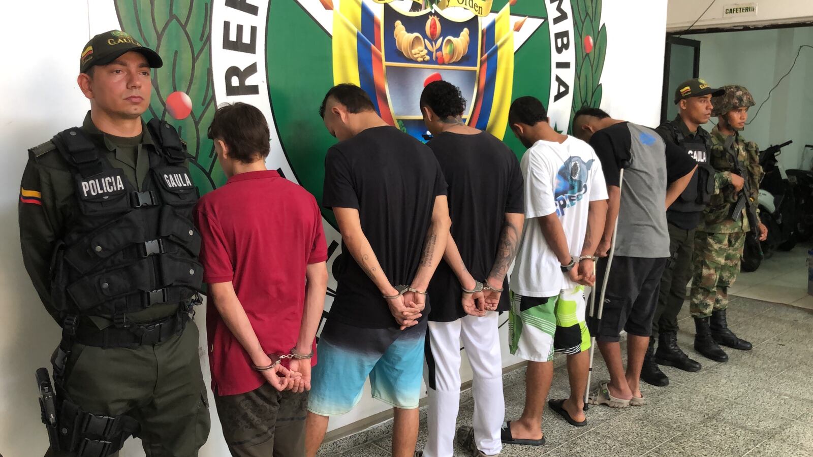 Capturados Puerto Berrío- foto Policía Magdalena Medio