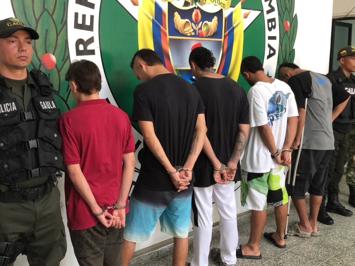 En Puerto Berrío capturaron a seis presuntos extorsionistas y secuestradores