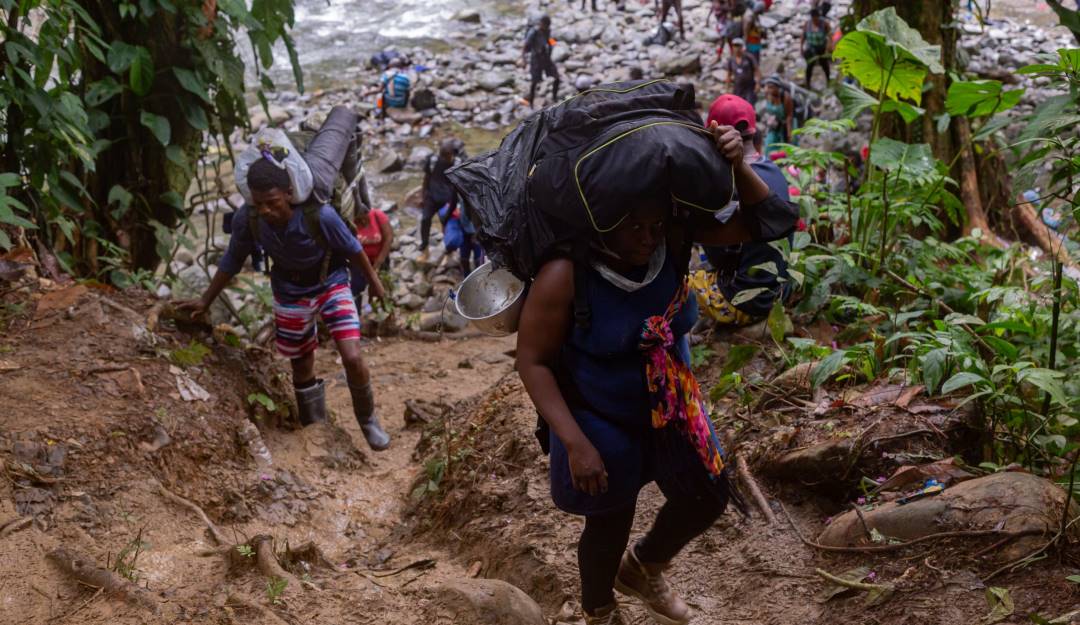 Flujo de migrantes entre Colombia y Panamá.                   Foto: Getty 
