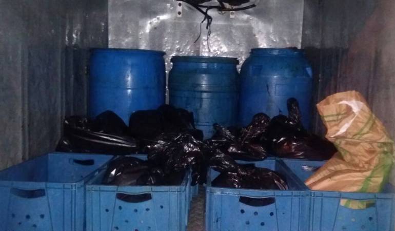 Carne incautada en Manizales 