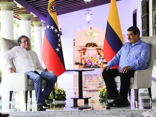 Presidentes Gustavo Petro y Nicolás Maduro. Foto: Presidencia Colombia