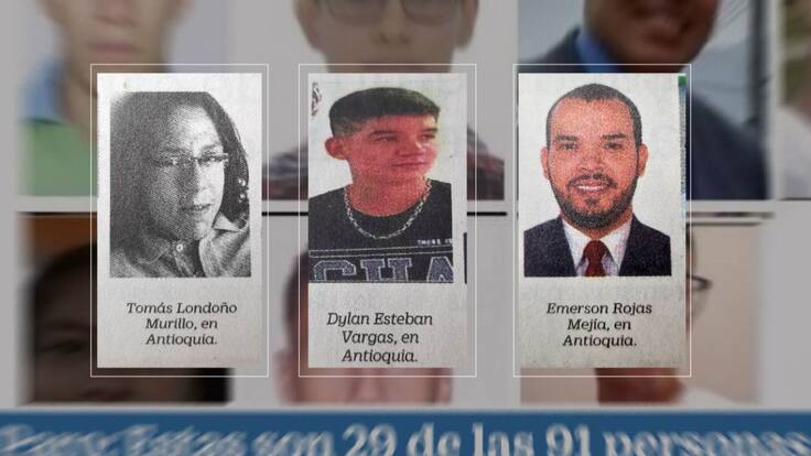 Las inconsistencias en los datos que entregó la Fiscalía sobre desaparecidos en Antioquia