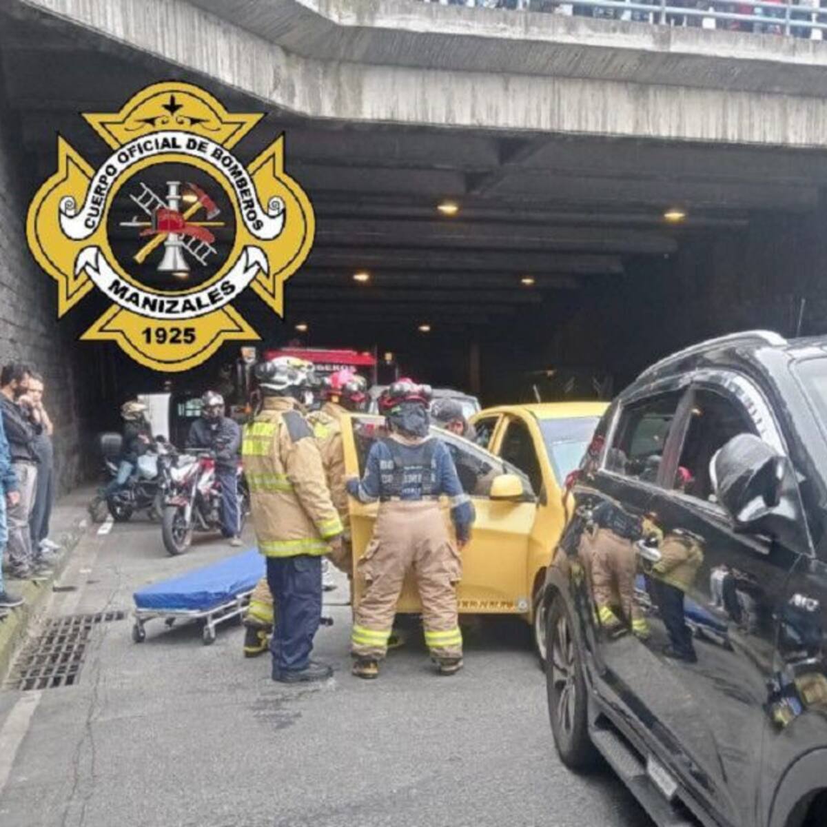 Una persona resultó lesionada, tras un choque múltiple en vías de Manizales