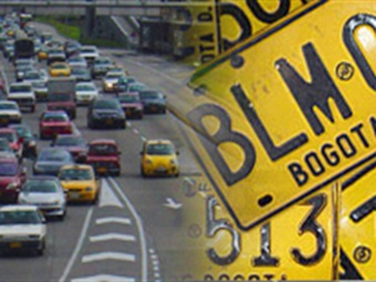 El primero de julio, rota el 'pico y placa' en Bogotá