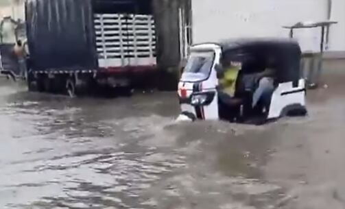 Inundaciones en Maicao. Foto: cortesía