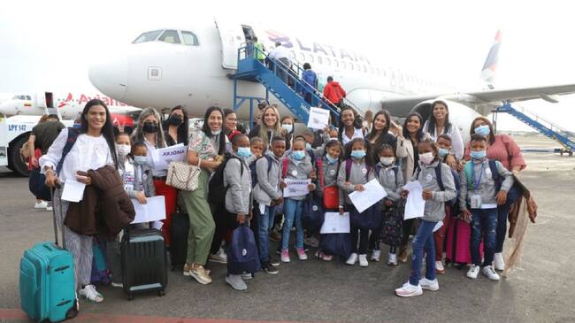 Un grupo de 18 niños viajó a Bogotá para vivir experiencias significativas impulsadas por la Primera Dama, Natalia Eljach