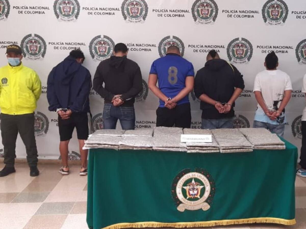 Cárcel para 6 integrantes de banda que distribuía marihuana en Armenia