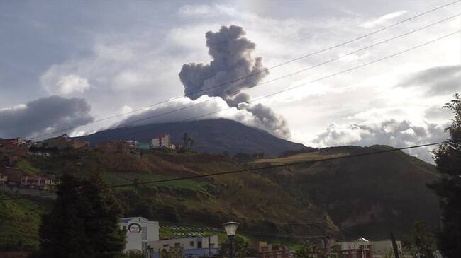Se descartó que se presente una activación del volcán Galeras tras los dos sismos de origen volcánico. Foto: Colprensa