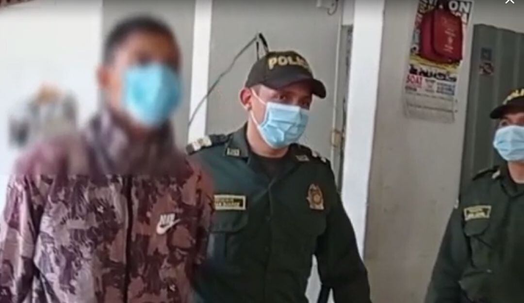 El sujeto fue detenido en el barrio Yuldaima. 