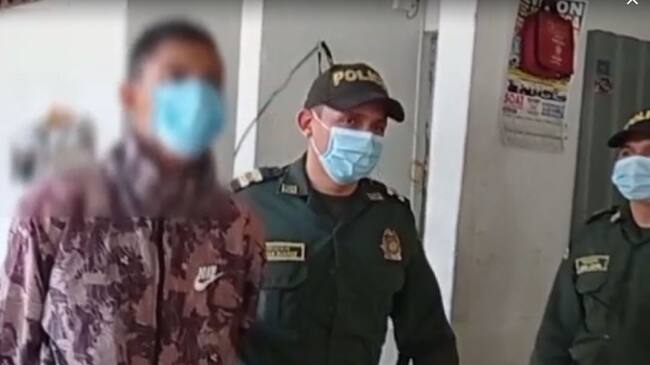 El sujeto fue detenido en el barrio Yuldaima.