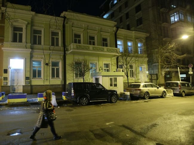 Lugar de embajadas en Kiev, capital de Ucrania