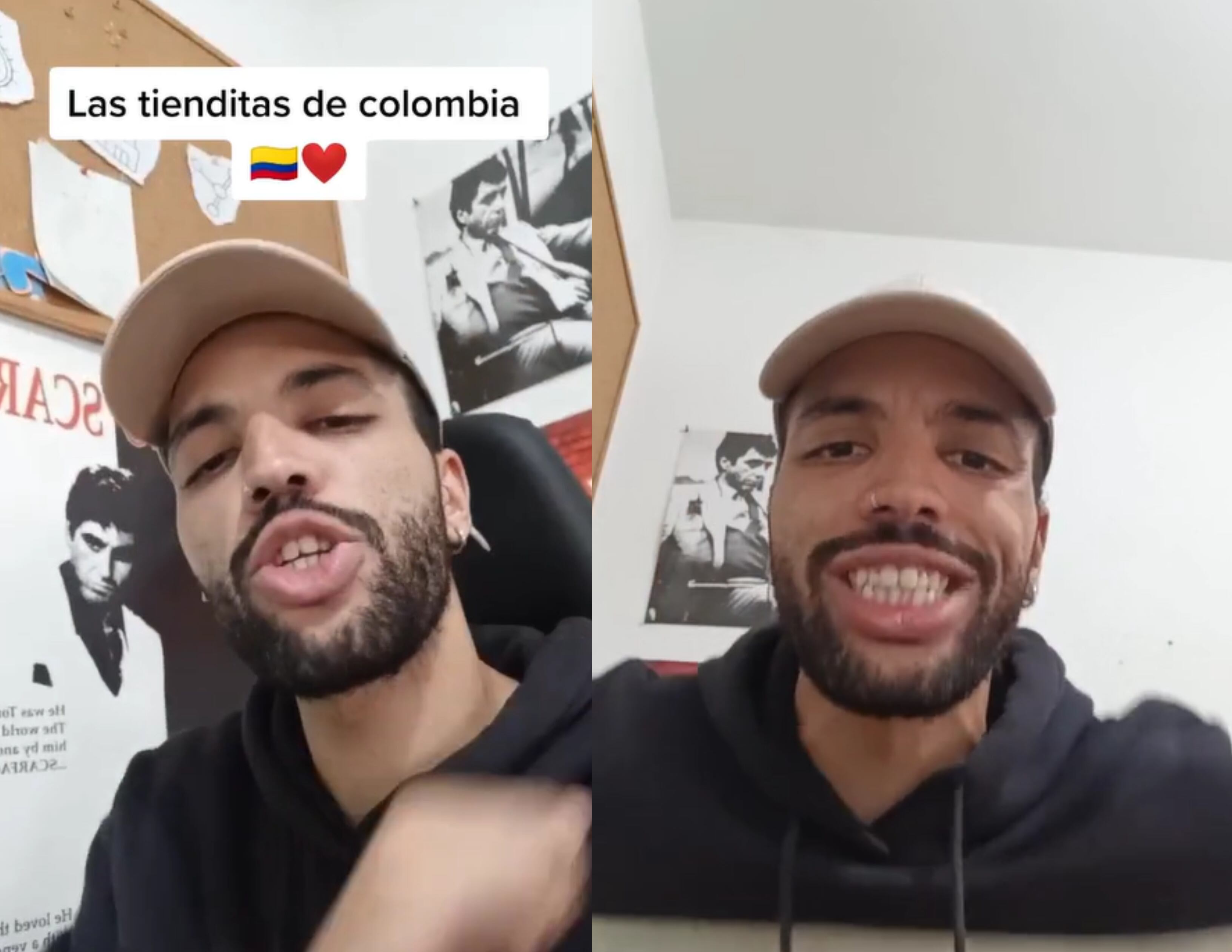 Jessi, el viajes. Turista español habla sobre las tiendas en Colombia. Cortesía redes sociales.