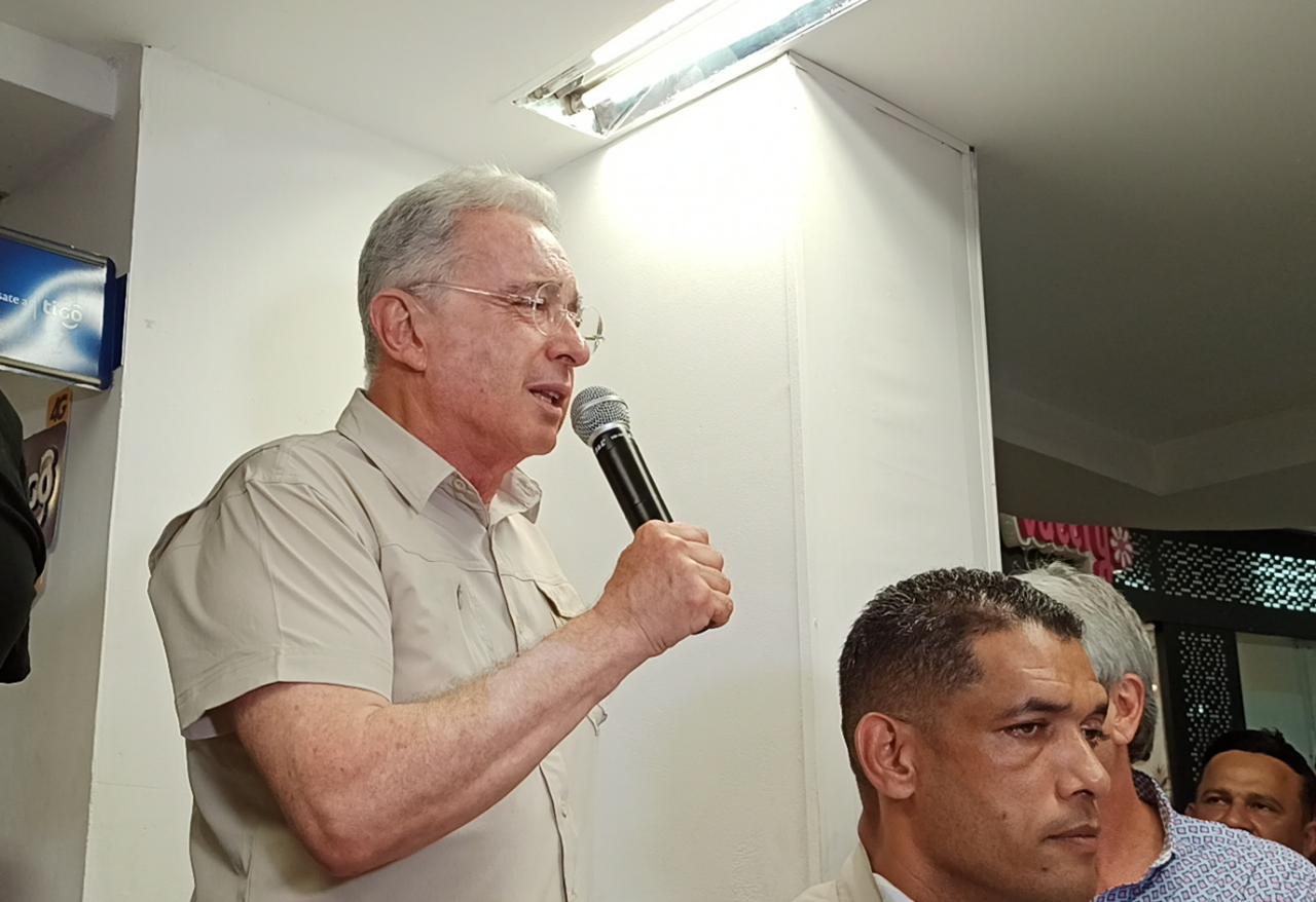 Expresidente Álvaro Uribe en Barranquilla./ Foto: Caracol Radio