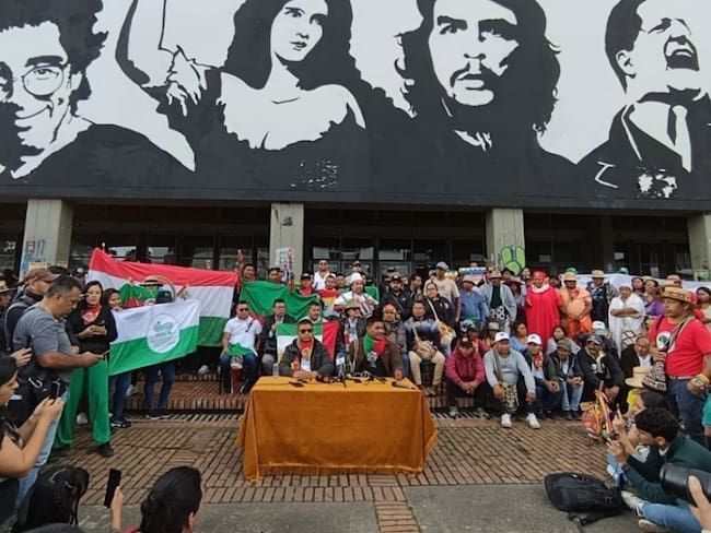 Sin fecha de salida: la Minga Indígena permanece en la Universidad Nacional hasta que haya acuerdos