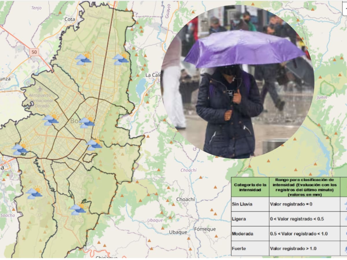 ¿Cómo saber en qué parte de Bogotá está lloviendo? Mapa en tiempo real: link oficial
