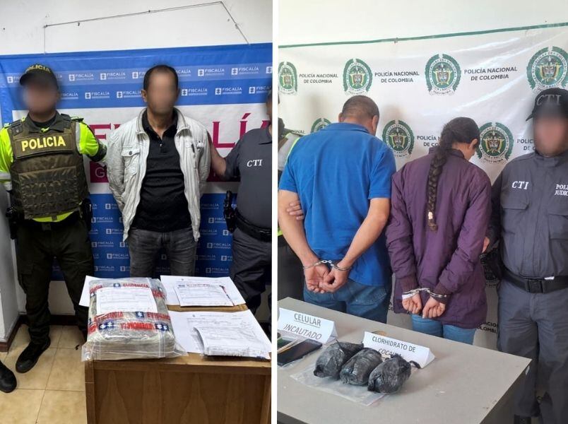 Capturados por narcotrráfico (foto: Ejército Nacional)