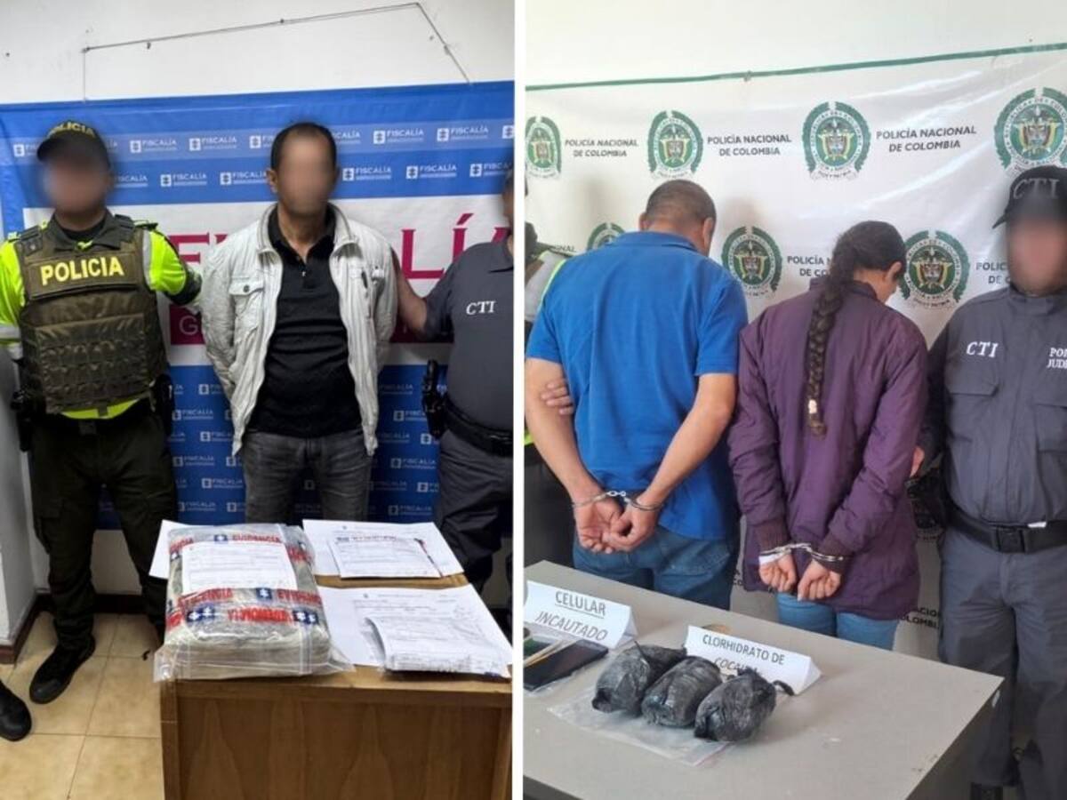 Capturados cabecillas de una red del narcotráfico que vende droga en Risaralda, Caldas y Bogotá