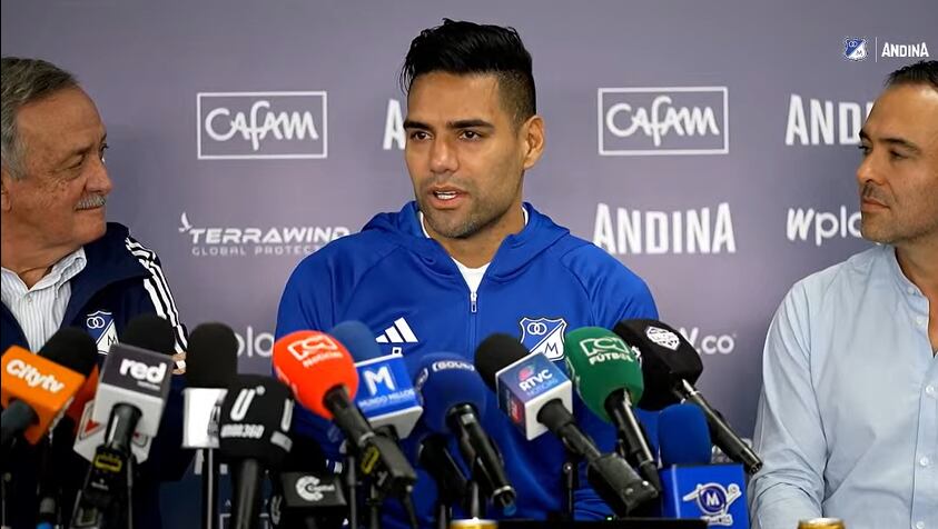 Falcao en conferencia de prensa / Millonarios FC